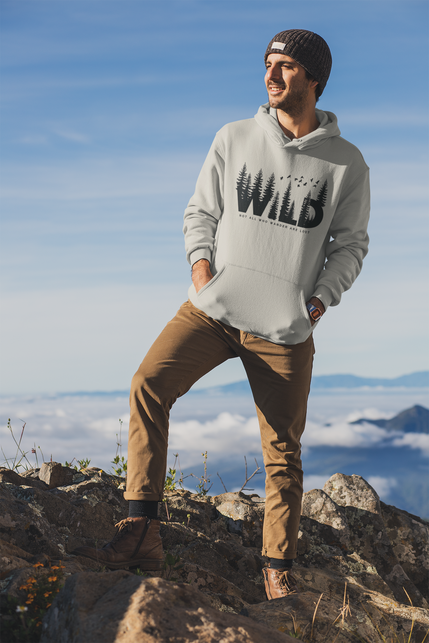 Cozy Wanderer Graphic Hoodie